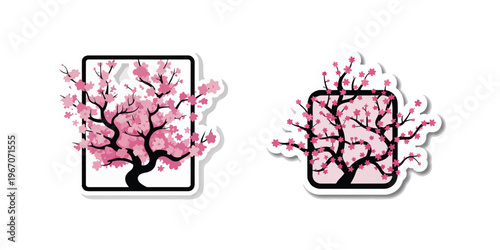 Japanese Food Sticker Set with Sushi, Onigiri, and Chopsticks