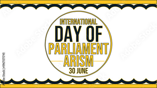 фотографія International Day of Parliamentarism elegant banner perfect for civic awareness