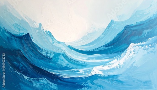 夏の海と波の風景