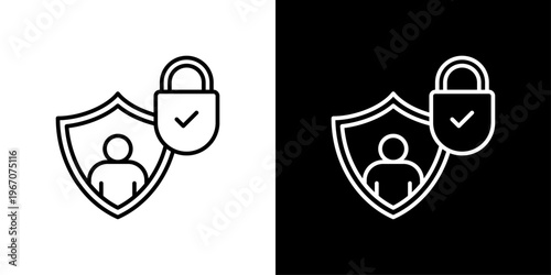 Privacy Icon Sheet Black And White