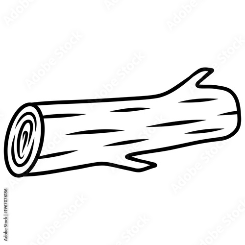 wood log vector icon