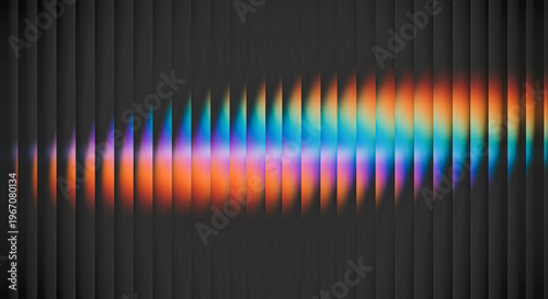 Abstract glowing vertical lines creating dynamic fiery glass pattern illustration