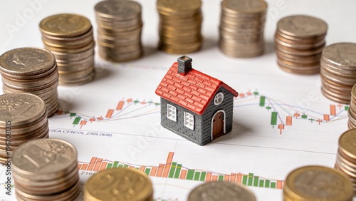 Diversified Investment Portfolio Concept with Multiple Assets