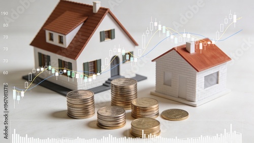 Diversified Investment Portfolio Concept with Multiple Assets