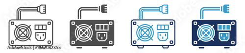 power source multi purpose icon set