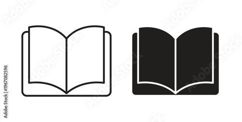 Book icon vector pictogram pack. icon vector template