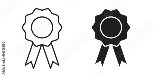 Badge icon vector pictogram pack. icon vector template
