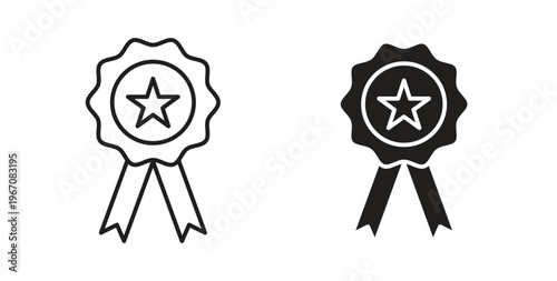 Badge icon vector pictogram pack. icon vector template