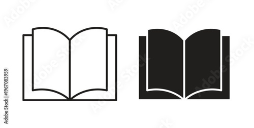 Book icon vector pictogram pack. icon vector template