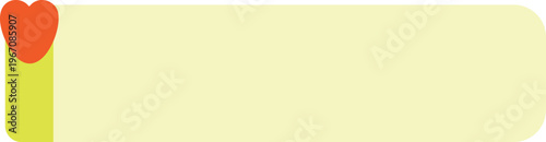 하트 문양 텍스트 글 상자 배너