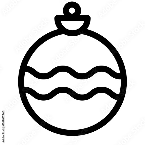 Christmas ball icon