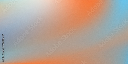 Blue to Orange to Gray Color Gradient Background,Bright Color Gradient for Festival Promotions.