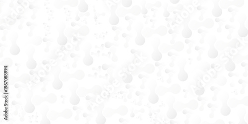 abstract white paper overlapping decor seamless pattern with dots gradient meatball circles creative web banner wallpaper textile design.