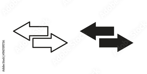 Data transfer icon vector pictogram pack. icon vector template