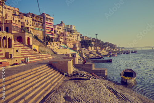 Cityscape of Varanasi, Uttar Pradesh, India