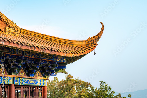 Fotografie The glazed tile eaves of a temple, China