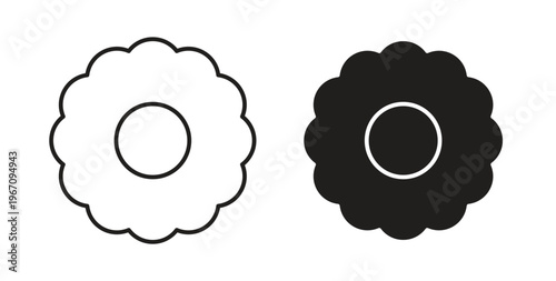 Flower icon vector pictogram pack. icon vector template