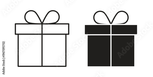 Gifts icon vector pictogram pack. icon vector template