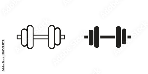 Gym icon vector pictogram pack. icon vector template