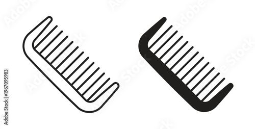 Hair brush icon vector pictogram pack. icon vector template