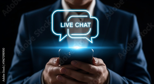 Live Chat Online Support Through Smartphone Interaction