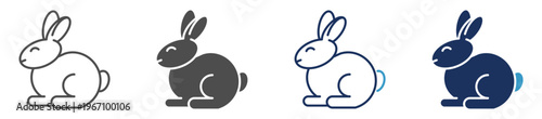 rabbit multi purpose icon set