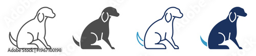 dog multi purpose icon set