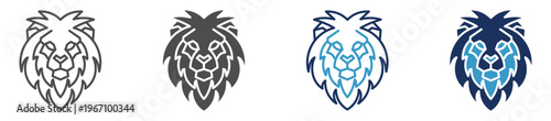 lion multi purpose icon set