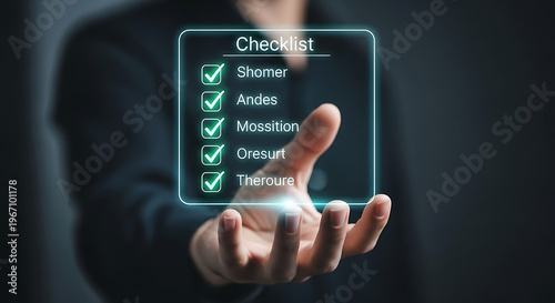 Digital Checklist Interface for Efficient Task Management