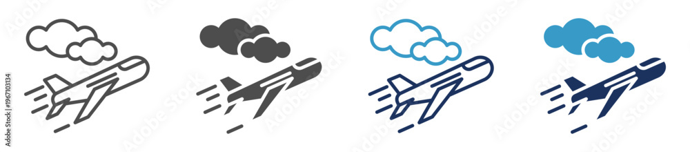 Obraz premium aircraft multi purpose icon set
