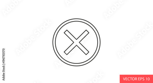 Vector Cross Icon Symbol Design.