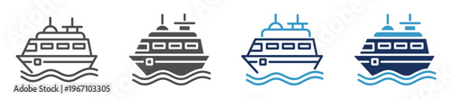 ferry multi purpose icon set