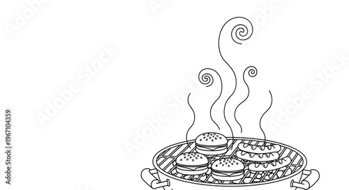 Delicious grilled burgers on a plate.