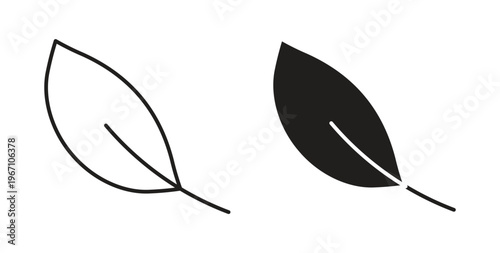 Leaf icon vector pictogram pack. icon vector template