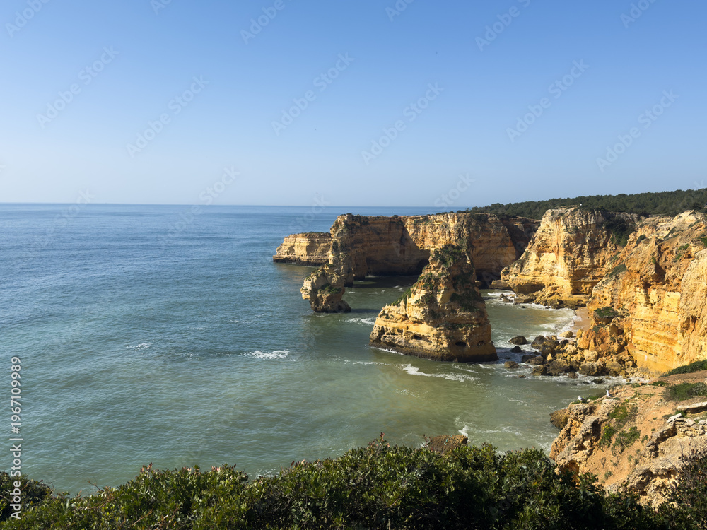 Fototapeta premium beach in Lagos, Portugal, Algarve