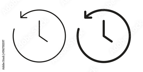 Past time icon vector pictogram pack. icon vector template