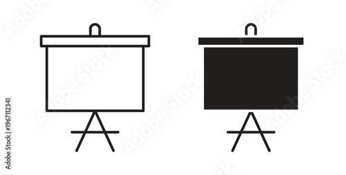 Presentation icon vector pictogram pack. icon vector template