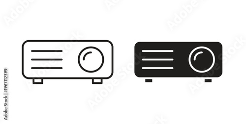 Projector icon vector pictogram pack. icon vector template