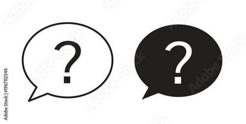 Question icon vector pictogram pack. icon vector template