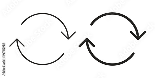 Refresh icon vector pictogram pack. icon vector template