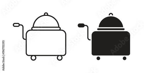 Room service icon vector pictogram pack. icon vector template
