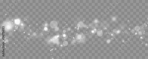 Soft white bokeh floats gently across the scene, blending glowing dust particles with delicate light flares for dreamy visuals.