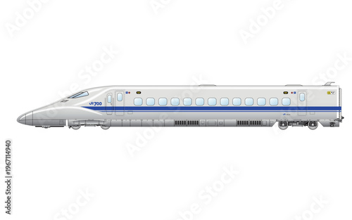 東海道新幹線700系のぞみのベクターイラスト