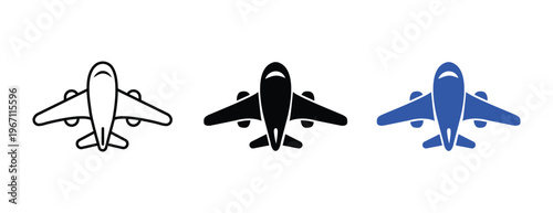Airplane Icon Vector Set