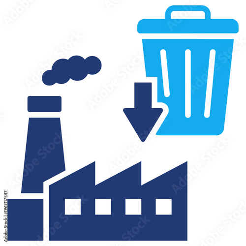 Waste Reduction Icon vector Illustration For Design.