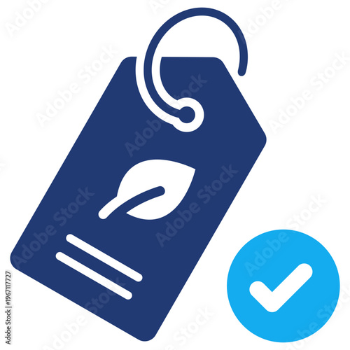 Eco Labeling Icon vector Illustration For Design.