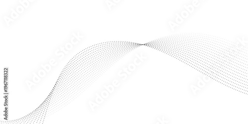 Abstract Particle Wave Background with Dotted Flow Pattern