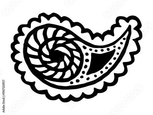 paesly design illustration doodle vector print