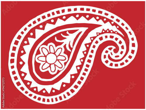 paesly design illustration doodle vector print