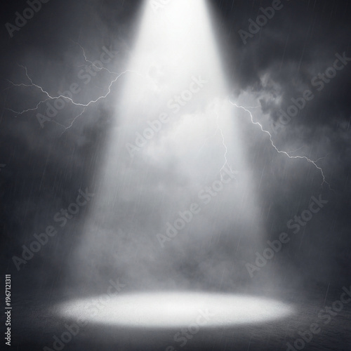 Soft gradient background with center focus light for branding